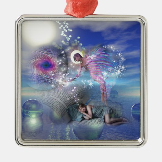 Een roman kan een portaal zijn in parallelle reali metalen ornament (Voorkant)