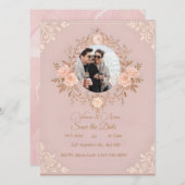 Een Romance Geschreven in Rozen Save The Date (Voorkant / Achterkant)