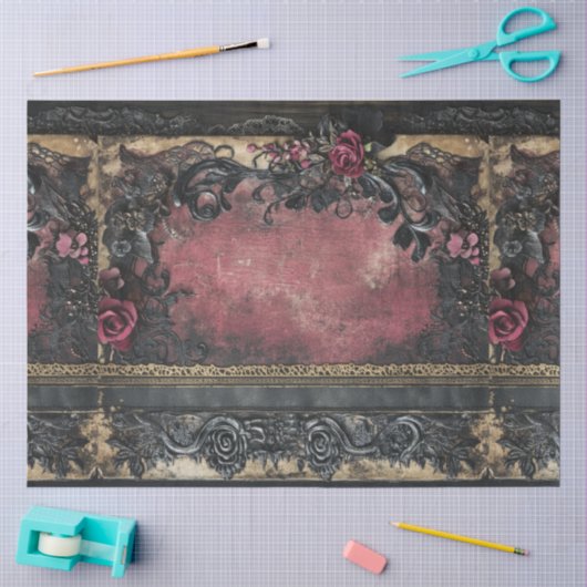 Een Romantisch en Gotisch Serie Ontwerp #8 Tissuepapier (Craft)