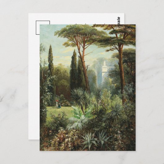 Een romantisch kasteelpark | Franz Xaver Birkinger Briefkaart (Voorkant / Achterkant)