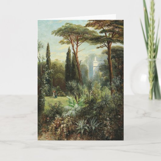 Een romantisch kasteelpark | Franz Xaver Birkinger Kaart (Voorkant)