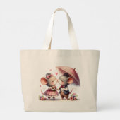 Een romantisch moment grote tote bag (Achterkant)