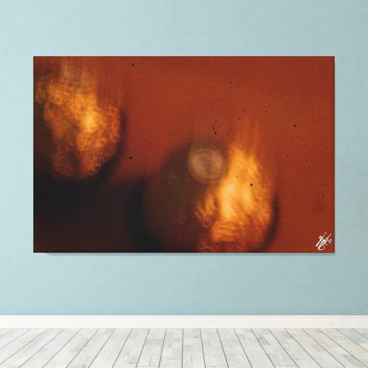 Een romantische nacht canvas afdruk (Insitu (Houten vloer))