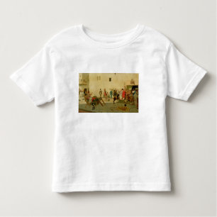 Een Romeinse Street Scene met musici en een perfor Kinder Shirts