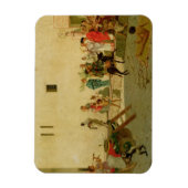 Een Romeinse Street Scene met musici en een perfor Magneet (Verticaal)