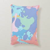 Een rommelig patroon van vlekken verf accent kussen (Achterkant (Verticaal))