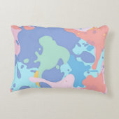 Een rommelig patroon van vlekken verf accent kussen (Achterkant)