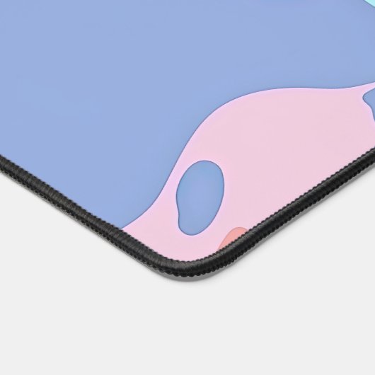 Een rommelig patroon van vlekken verf bureaumat (Hoek)