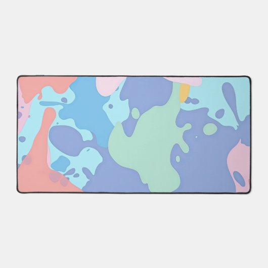 Een rommelig patroon van vlekken verf bureaumat (Voorkant)