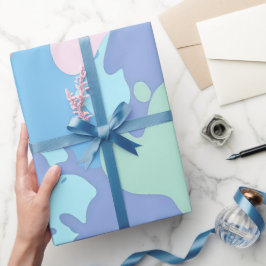 Een rommelig patroon van vlekken verf cadeaupapier