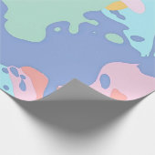 Een rommelig patroon van vlekken verf cadeaupapier (Hoek)