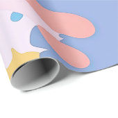 Een rommelig patroon van vlekken verf cadeaupapier (Rol Hoek)