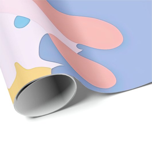 Een rommelig patroon van vlekken verf cadeaupapier (Rol Hoek)