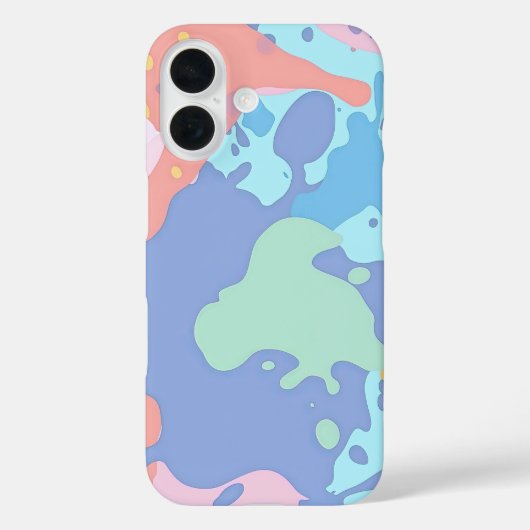 Een rommelig patroon van vlekken verf Case-Mate iPhone case (Achterkant)