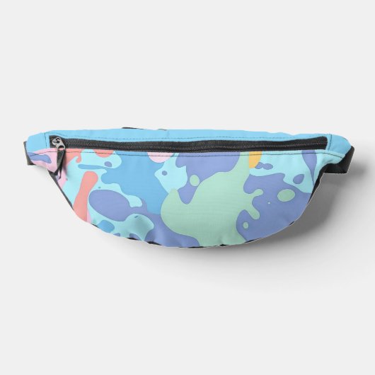 Een rommelig patroon van vlekken verf heuptasje (Liggend)