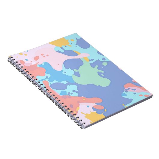 Een rommelig patroon van vlekken verf notitieboek (Rechterzijde)