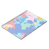 Een rommelig patroon van vlekken verf notitieboek (Linkerzijde)