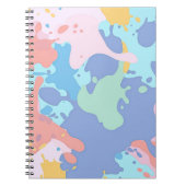 Een rommelig patroon van vlekken verf notitieboek (Voorkant)