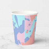 Een rommelig patroon van vlekken verf papieren bekers (Rechts)