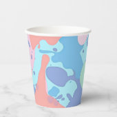 Een rommelig patroon van vlekken verf papieren bekers (Voorkant)