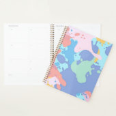 Een rommelig patroon van vlekken verf planner (Display)