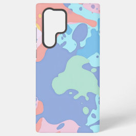 Een rommelig patroon van vlekken verf samsung galaxy hoesje