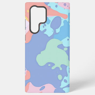 Een rommelig patroon van vlekken verf samsung galaxy hoesje