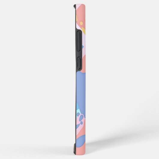 Een rommelig patroon van vlekken verf samsung galaxy hoesje (Rechterkant)