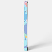 Een rommelig patroon van vlekken verf samsung galaxy hoesje (Linkerkant)