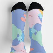 Een rommelig patroon van vlekken verf sokken (Top)