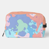 Een rommelig patroon van vlekken verf toilettasje (Achterkant)