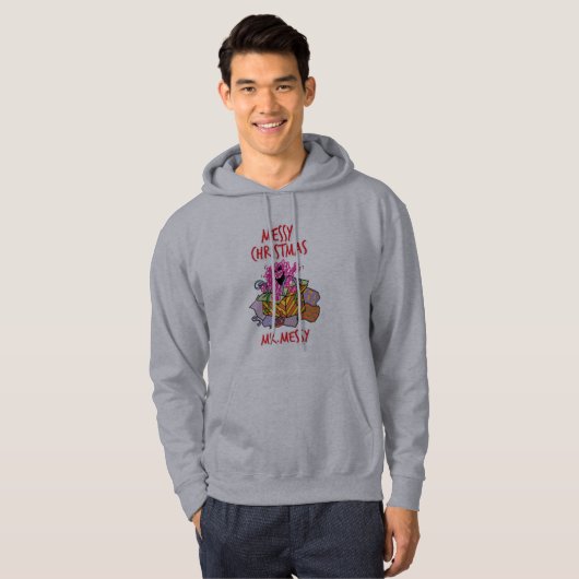 Een rommelige kerst hoodie (Voorkant volledig)
