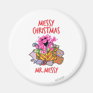 Een rommelige kerst magneet