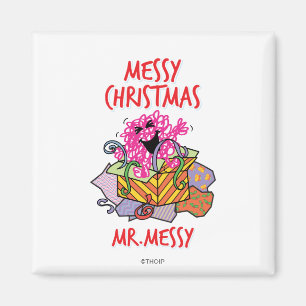 Een rommelige kerst magneet
