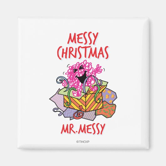Een rommelige kerst magneet (Voorkant)