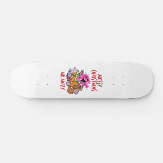 Een rommelige kerst persoonlijk skateboard (Horizontaal)