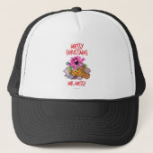 Een rommelige kerst trucker pet (Voorkant)
