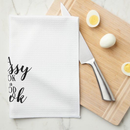 Een rommelige keuken handdoek (Quarter Fold)