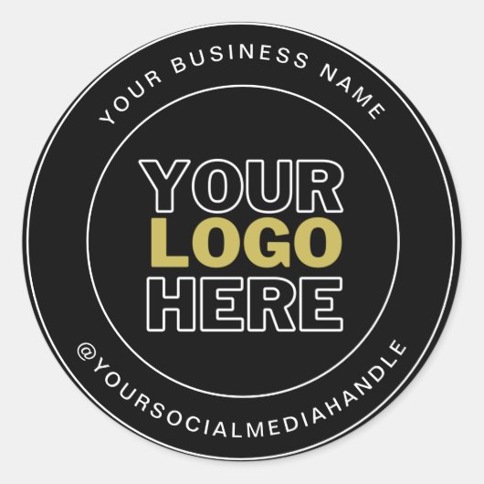 Een rond professioneel, aangepast merk ronde sticker (Voorkant)