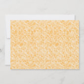 Een rond tapijt met een levendige mix van geel en  bedankkaart (Voorkant)