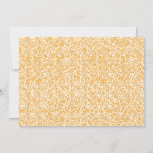 Een rond tapijt met een levendige mix van geel en  bedankkaart (Voorkant)