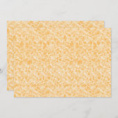 Een rond tapijt met een levendige mix van geel en  bedankkaart (Voorkant / Achterkant)