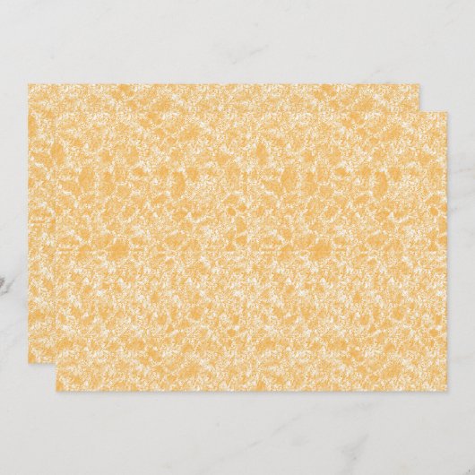 Een rond tapijt met een levendige mix van geel en  bedankkaart (Voorkant / Achterkant)