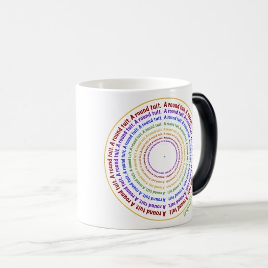 Een ronde buit! magische mok (Voorkant rechts)