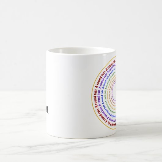 Een ronde buit! magische mok (Center)