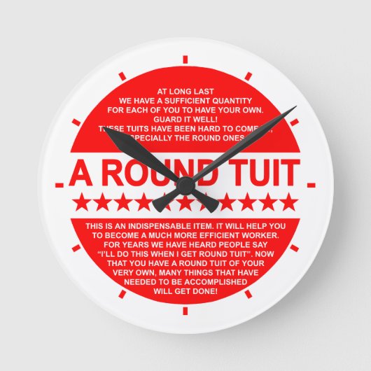 Een ronde Klok Tuit (Voorkant)