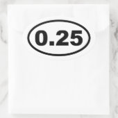 Eén ronde ovale sticker (Tas)