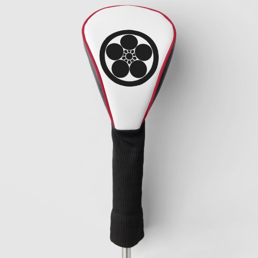 een ronde pruimenpot golfheadcover (Voorkant)