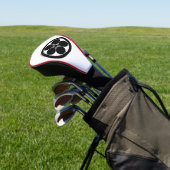 een ronde pruimenpot golfheadcover (Insitu)