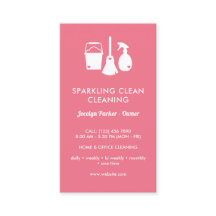 Eén ronde roze roze reinigingsbenodigdheden bevest